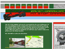 Tablet Screenshot of pitstopgarage.biz